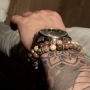 Create cool winter jewellery for men with our natural stone beads, DQ metal and leather