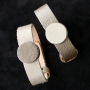 Jewellery and keychains with DQ leather cabochons.