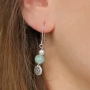 Pretty jewellery of natural stone beads in combination with wood, faceted beads and ImpressArt
