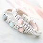 Stylish jewellery with Polaris Elements cabochons and Cuoio bracelets!