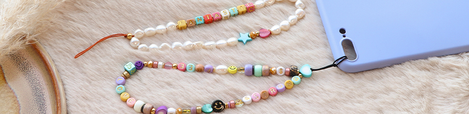 Smiley beads and charms
