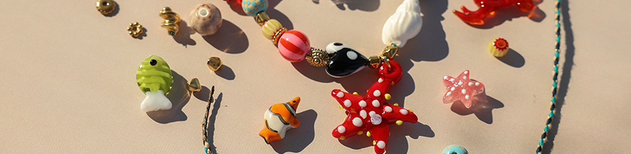 New collection of summer glass charms New collection of summer glass charms