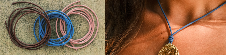 New leather cord collection for statement jewellery