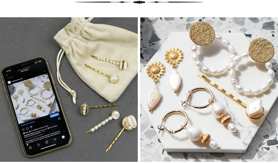 New collection with beautiful freshwater pearls!