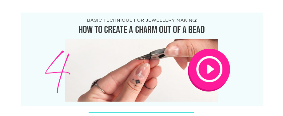 how to create a charm out of a bead