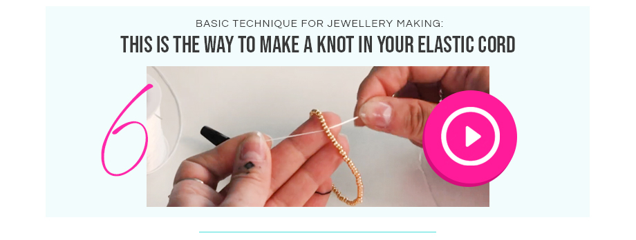 this is the way to make a knot in your elastic cord
